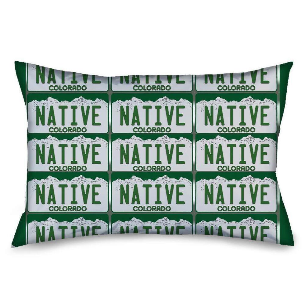 7178 Colorado License Native Standard Pillow Case, Multicolor
